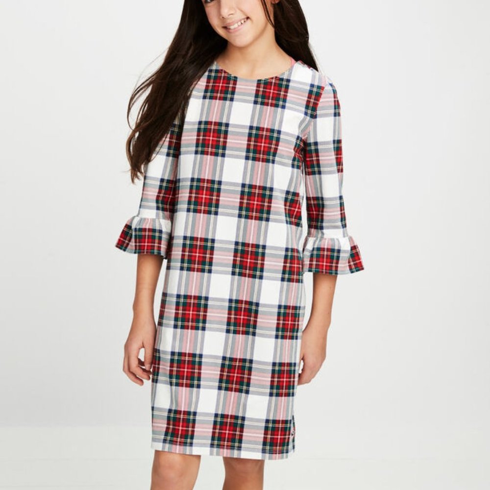 Vineyard Vines Girls Ruffle Sleeve Dress (Girls size 7/8)